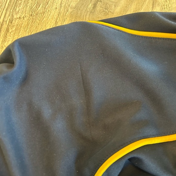 Michigan Wolverines Shirt Men’s Sz Large Navy 1/4 Zip Long Sleeve Colosseum Read - Picture 12 of 12